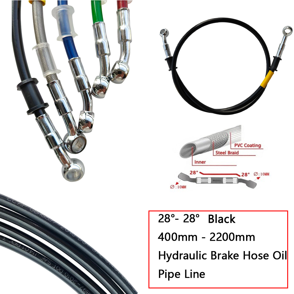 28 ° -28 °   Черный армированн – обзор и цена Brake Line Motorcycle