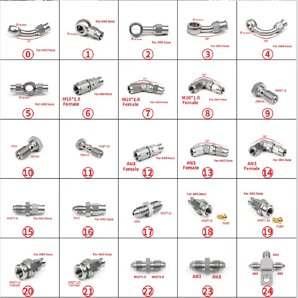 01PC AN3 AN4 Гидравлический то – обзор и цена Brake Line Motorcycle
